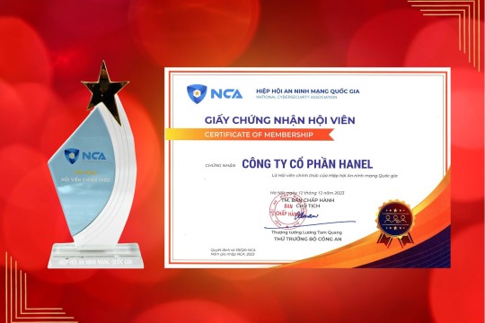 HANEL LÀ THÀNH VIÊN HIỆP HỘI AN NINH MẠNG QUỐC GIA